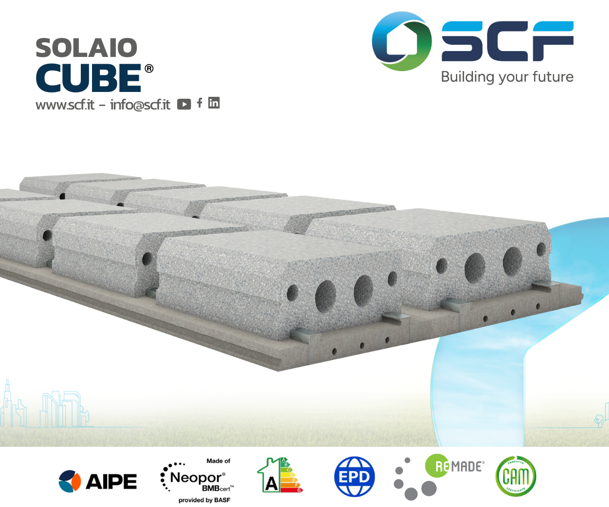CUBE – Solaio Bidirezionale in EPS