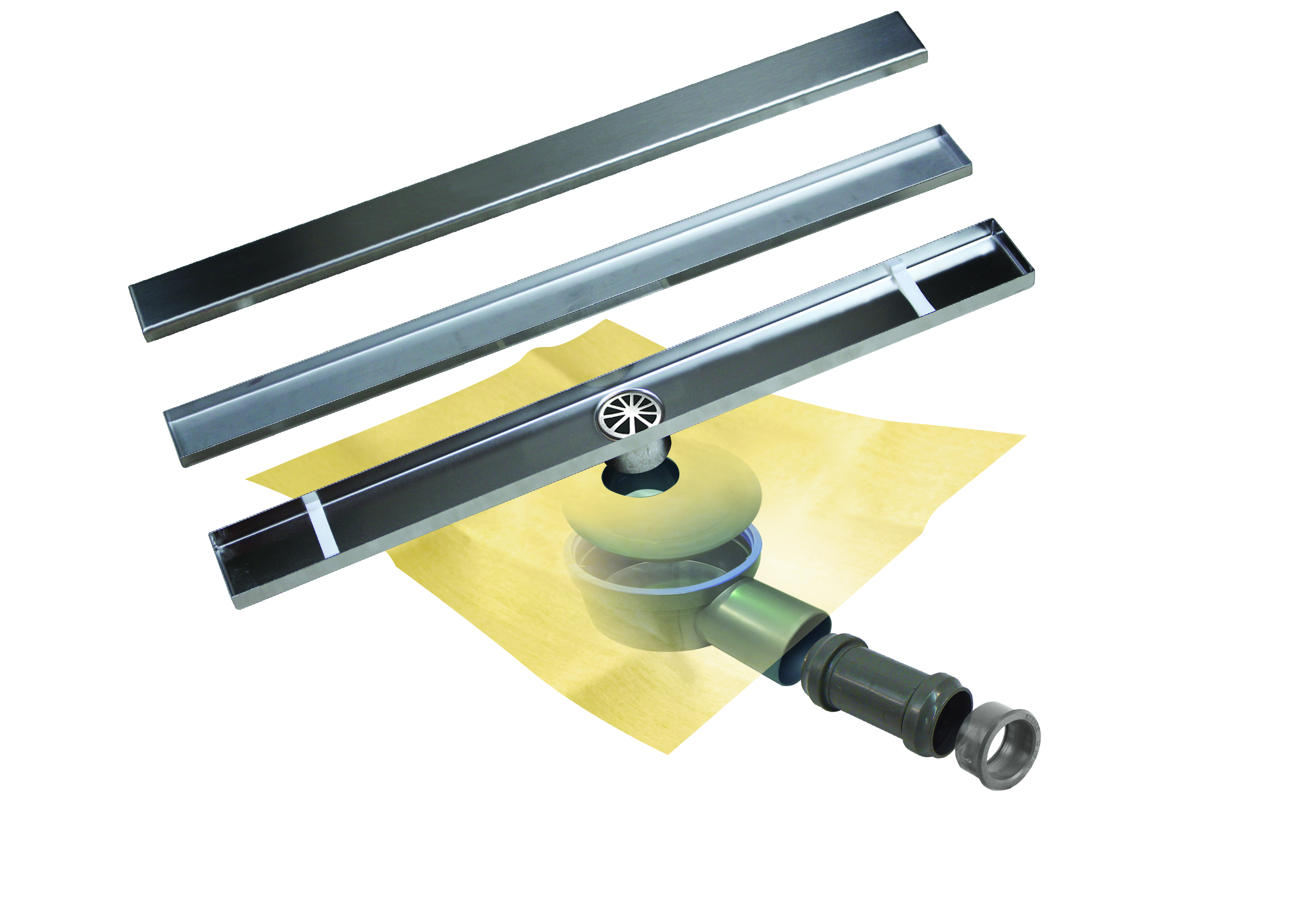 LINEARE BASIC DUO. Kit di scarico per docce.