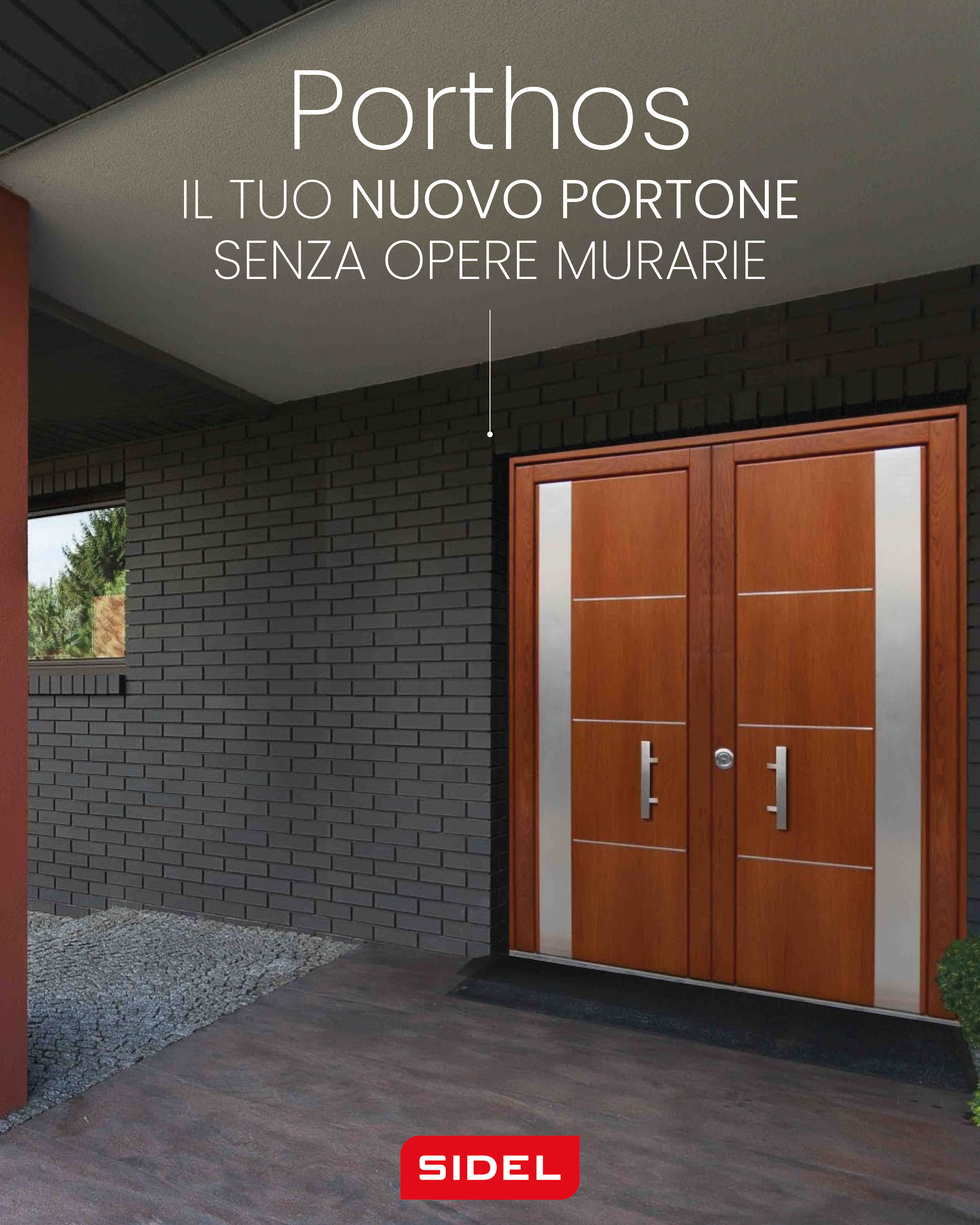 Portone blindato in legno Porthos